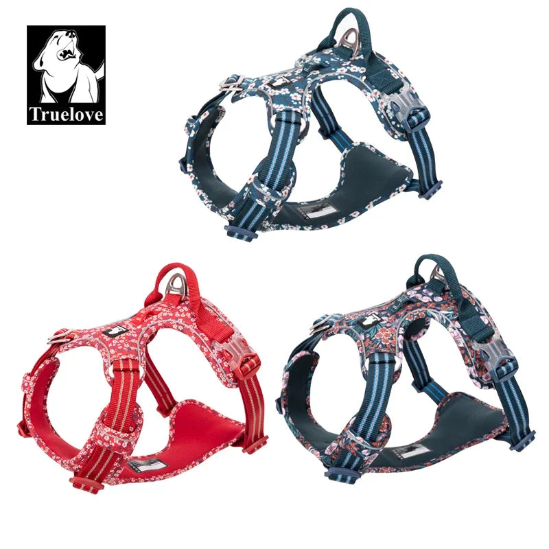 Truelove Pet Harness Floral No Pull Dog Harness